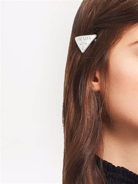 prada haarspange rosa|farfetch prada headband.